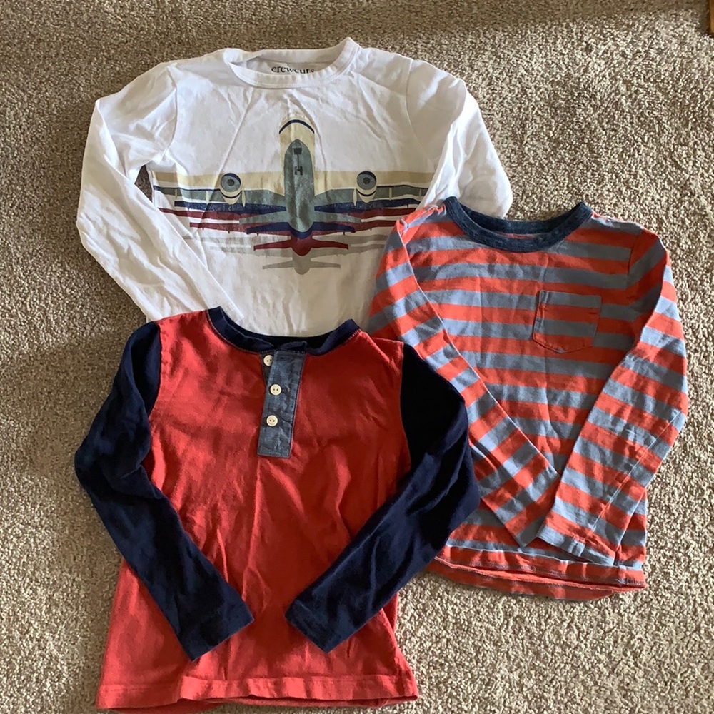 Crewcuts boys long-sleeve tees!! Size 4/5
